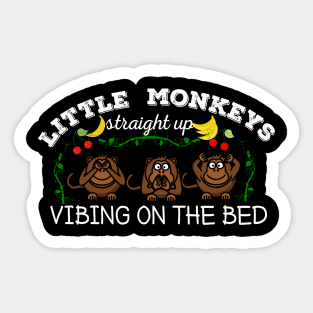 Naughty monkeys Sticker